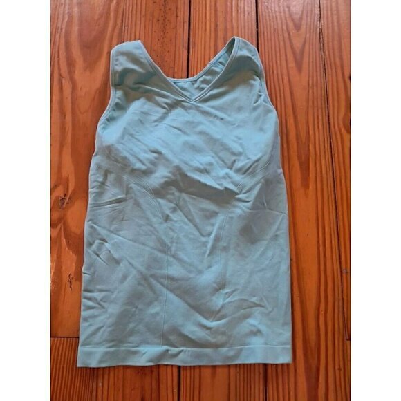 Lands' End Tank Sz Small 6-8 Blue Top Stretch Sleeveless Solid Basic Layer - Picture 1 of 3